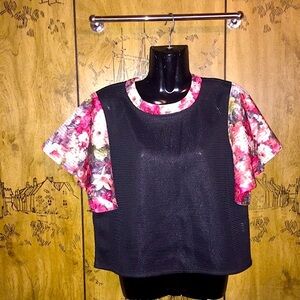 Floral Mesh Blouse